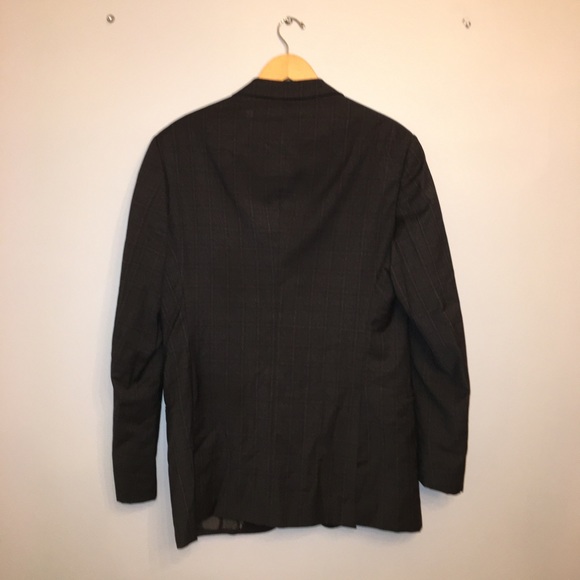 Armani Wool Windowpane Two Button Blazer - Picture 4 of 10